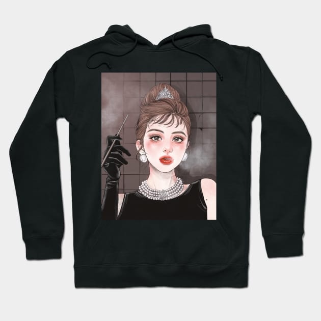 Audrey Hepburn Hoodie by dahye